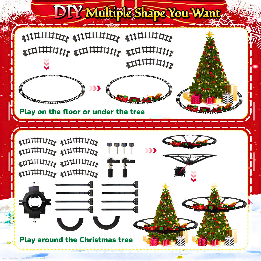 Voz na paru sa deda mrazom za jelku