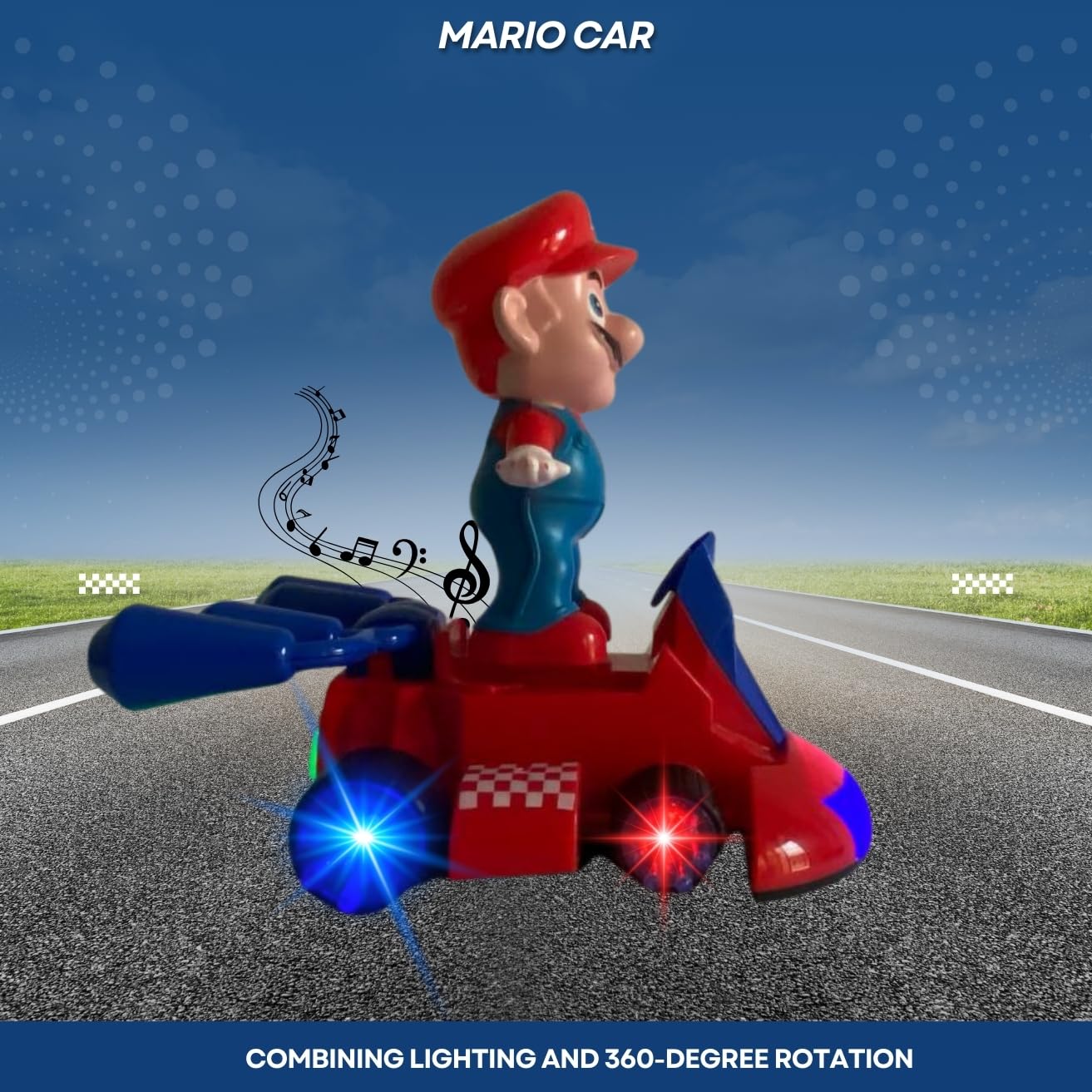 🏎️ Super Mario Karting Auto sa Muzikom i Svetlima