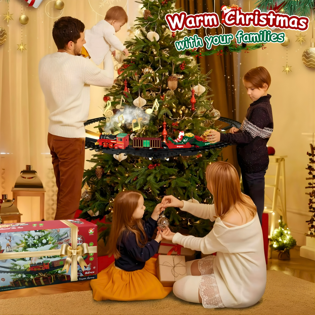 Voz na paru sa deda mrazom za jelku