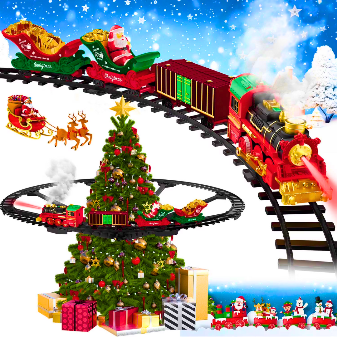 Voz na paru sa deda mrazom za jelku