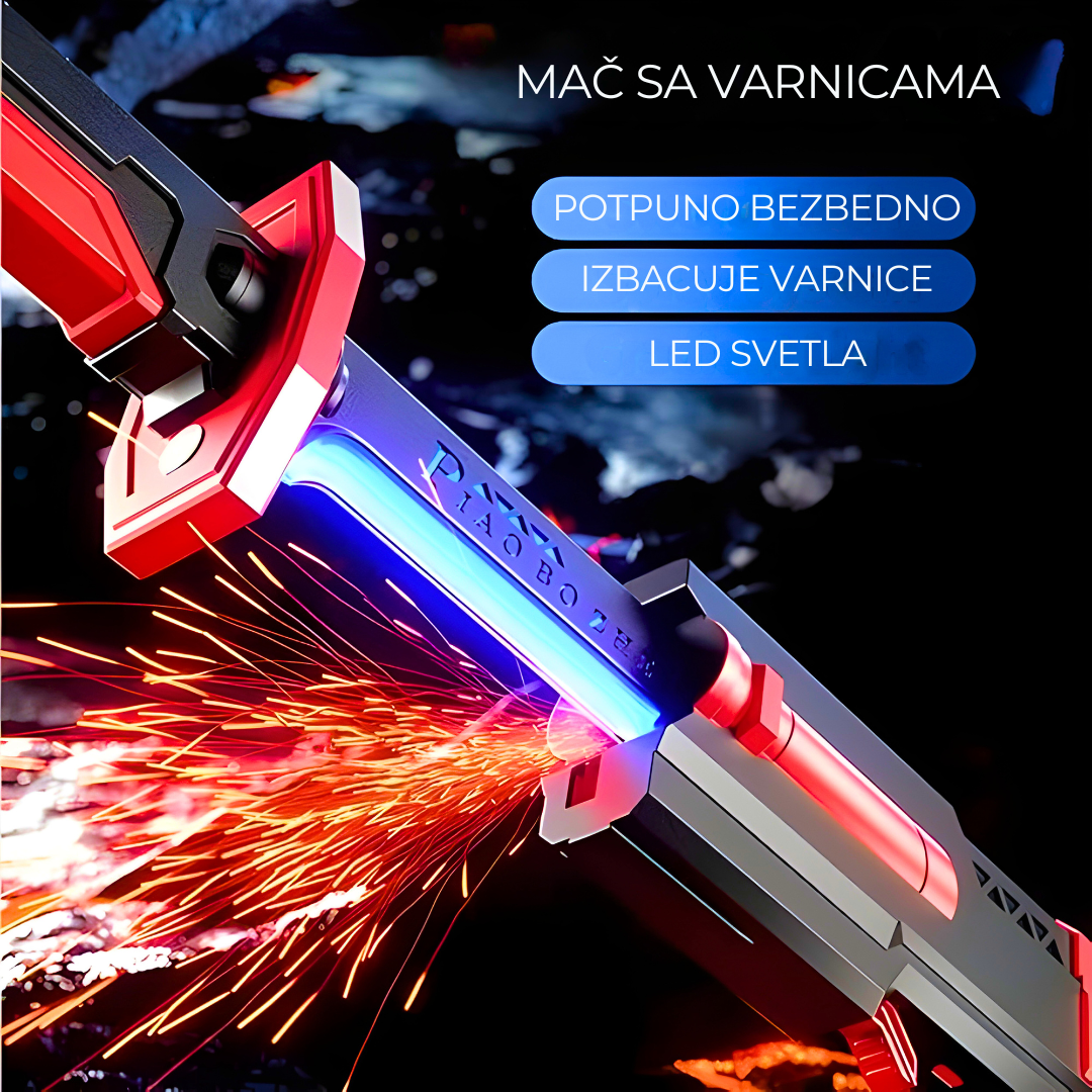 LED MAČ sa varnicama