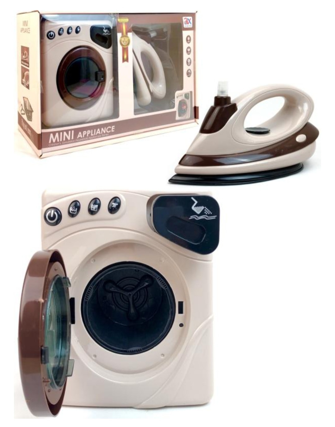 🧺 MINI VEŠ MAŠINA + PEGLA – REALISTIČNI PLAY SET