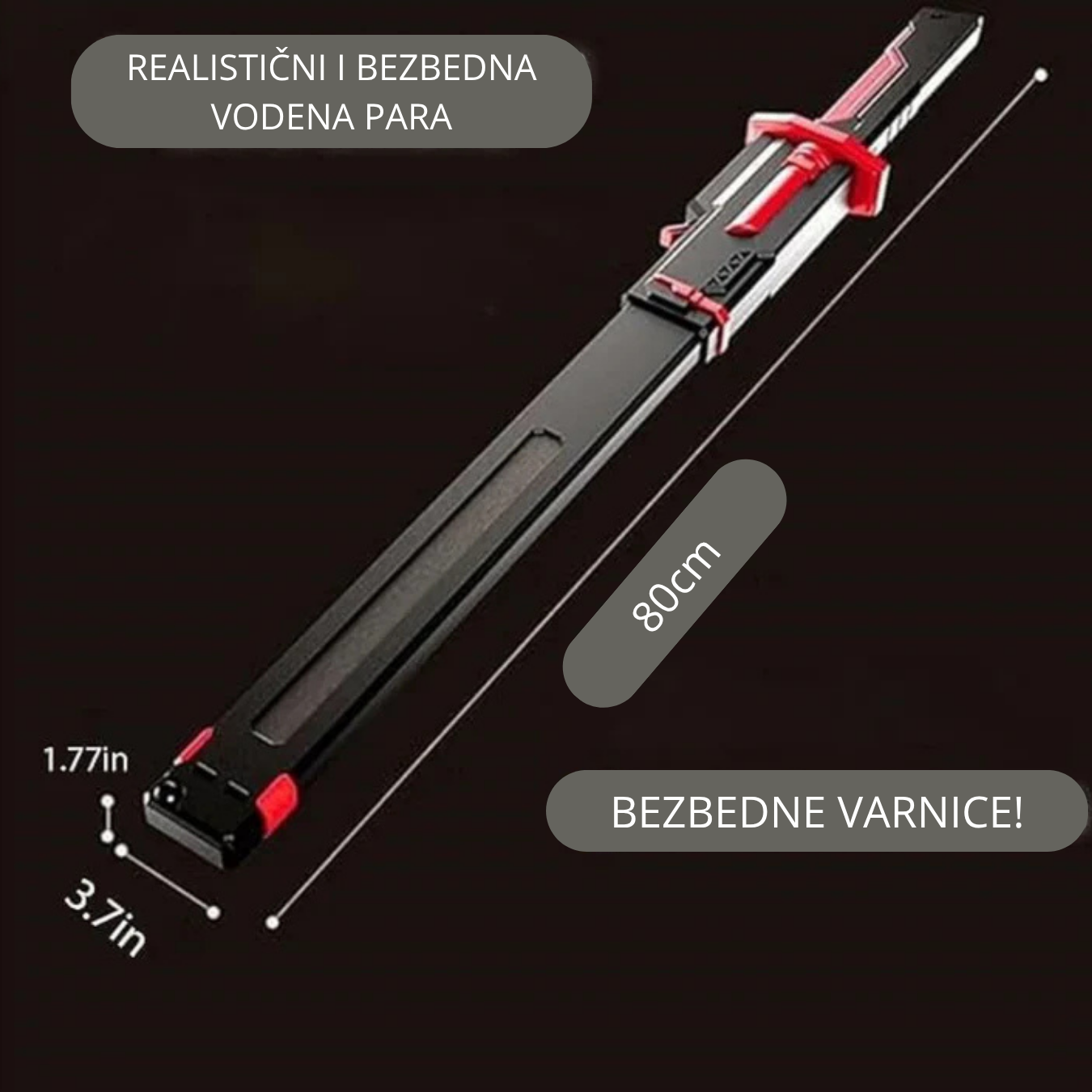 LED Laser Mač sa Varnicama – 80cm