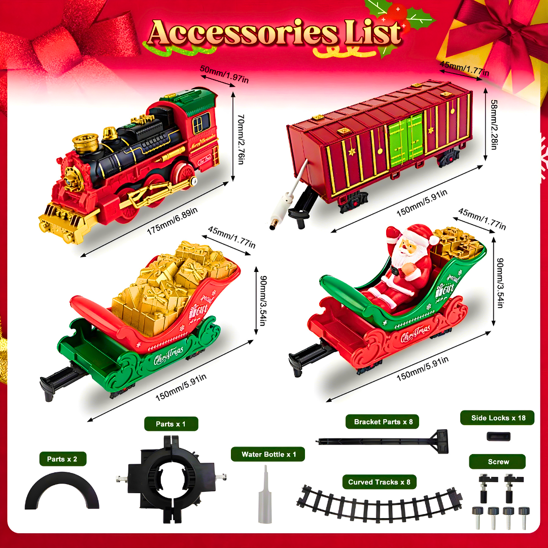 Voz na paru sa deda mrazom za jelku