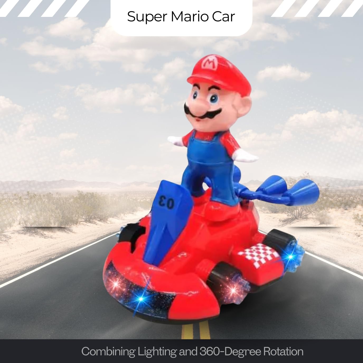 🏎️ Super Mario Karting Auto sa Muzikom i Svetlima