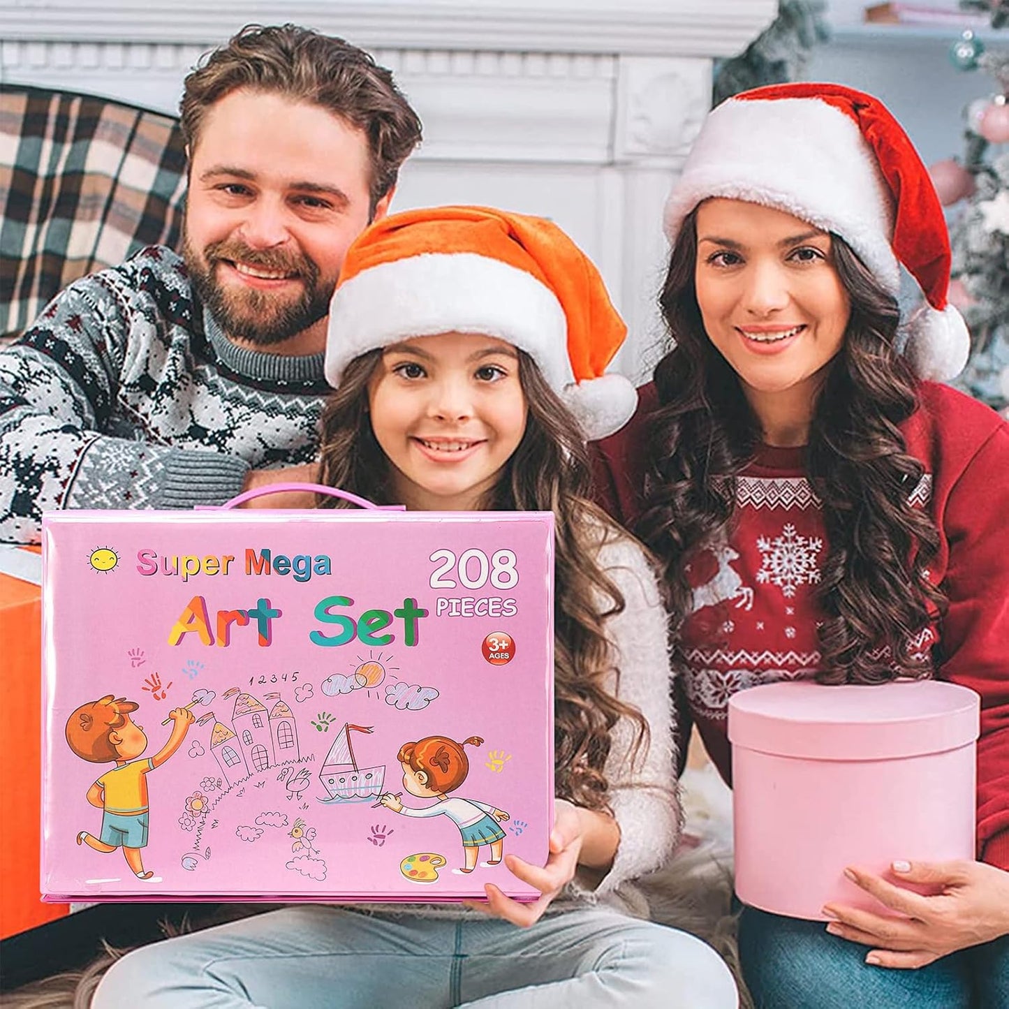 🎨 Super Mega Art Set – 208 delova u roze koferu 💖