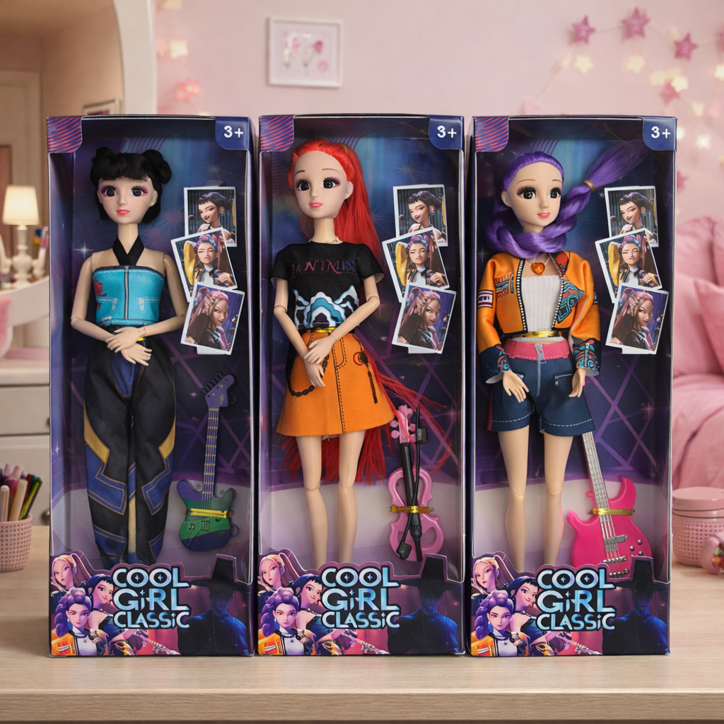 K-POP Set 3 Muzičke Lutke sa Gitarama