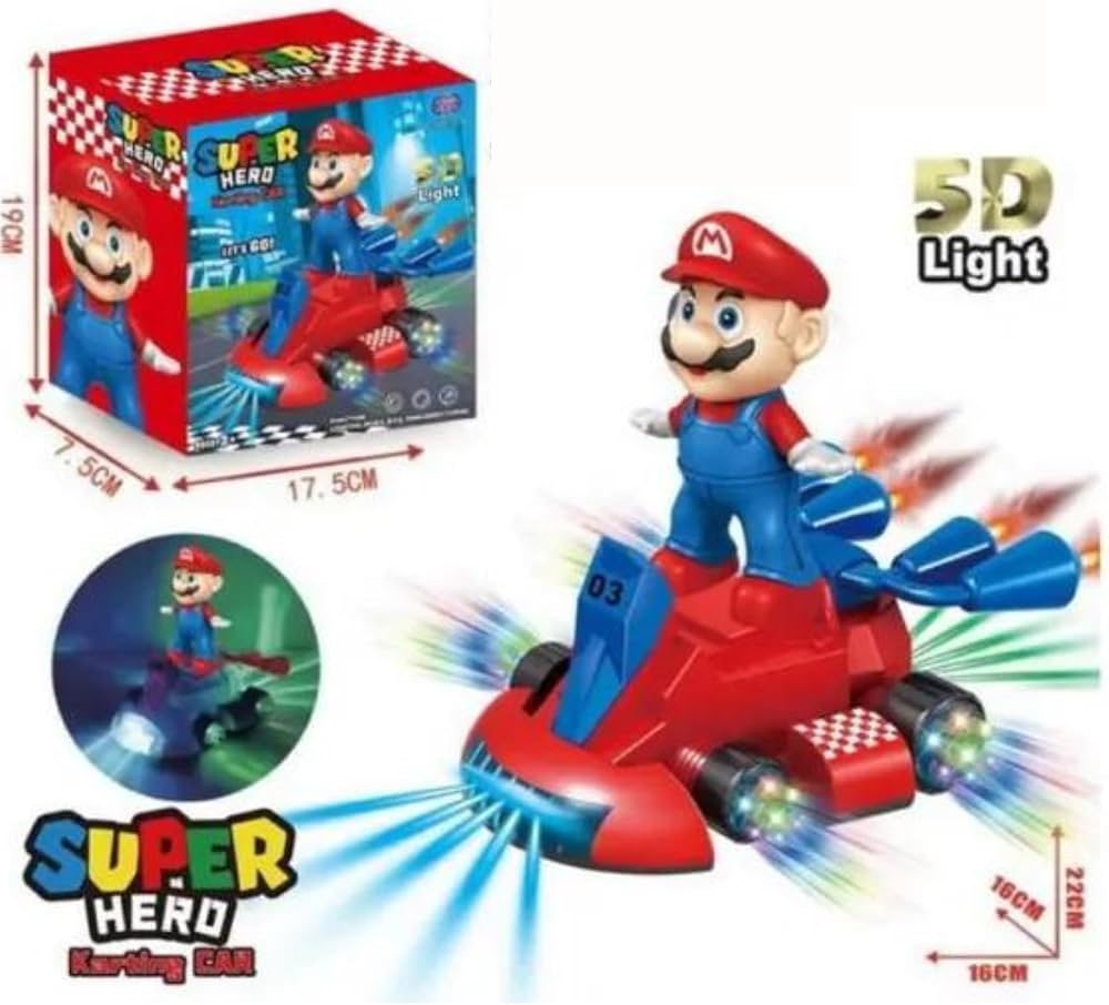 🏎️ Super Mario Karting Auto sa Muzikom i Svetlima
